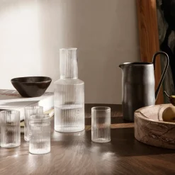 Ferm Living Kleines Glas Ripple Verrines Clear 4er-Set Discount