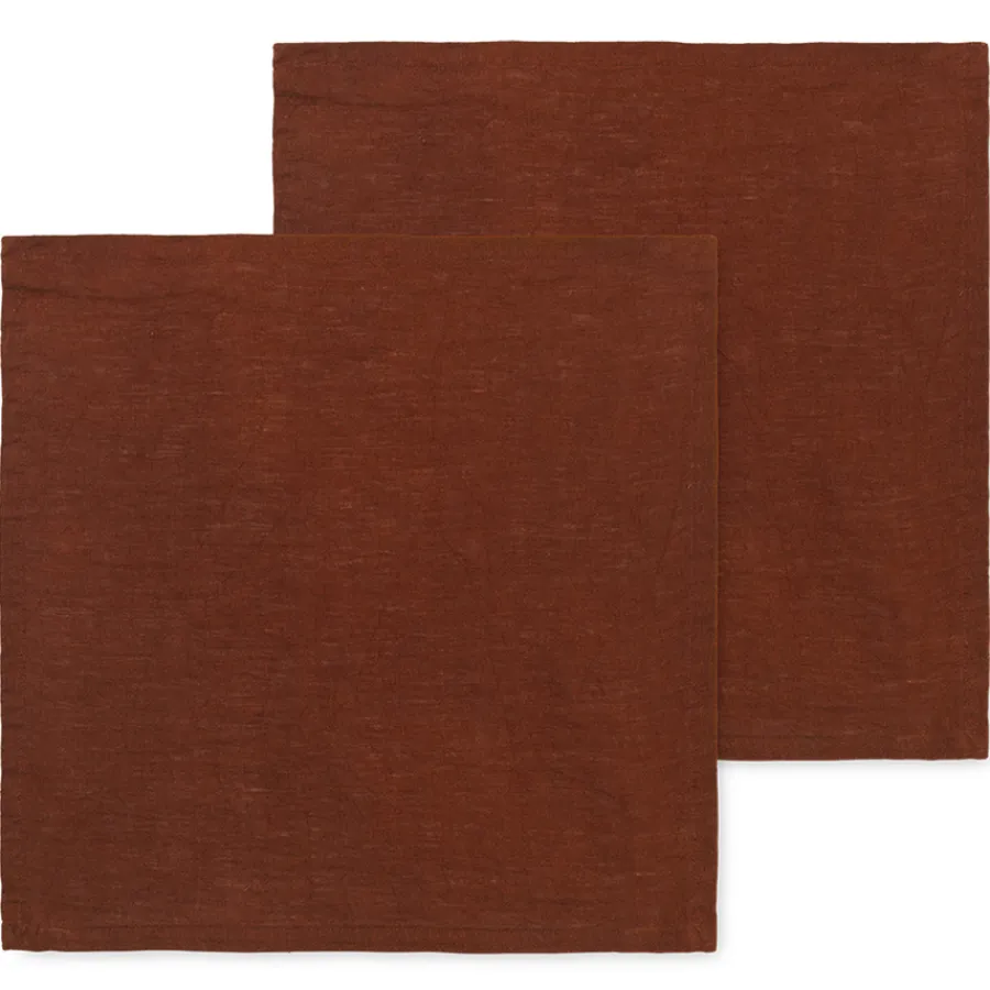 Ferm Living Stoffserviette Linen Cinnamon 2er-Set Hot