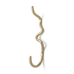 Ferm Living Wandhaken Curvature Brass Outlet