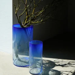 FUNDAMENTAL.BERLIN Vase Rise Cobalt Blue XL New