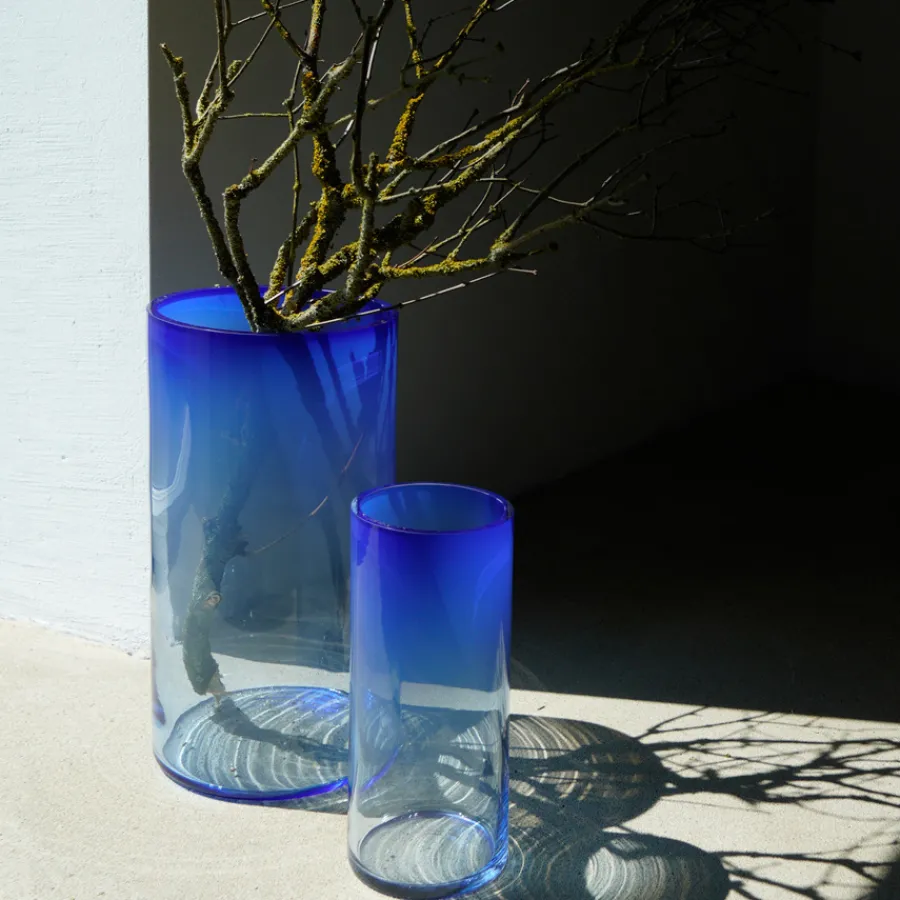FUNDAMENTAL.BERLIN Vase Rise Cobalt Blue XL New