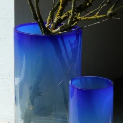 FUNDAMENTAL.BERLIN Vase Rise Cobalt Blue L Outlet