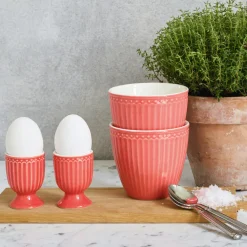 GreenGate Eierbecher Alice Coral Hot