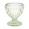 GreenGate Eierbecher Glas Alice pale green New