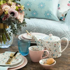 GreenGate Espresso-Tasse mit Unterteller Adelena white Best