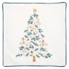 GreenGate Kissenhülle Lucie xmas white bestickt 40x40cm New