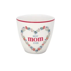 GreenGate Latte Cup Becher Mom White Hot