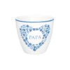 GreenGate Latte Cup Becher Papa heart blue Hot
