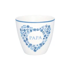 GreenGate Latte Cup Becher Papa heart blue Hot