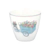 GreenGate Latte Cup Becher Portia flowers white New