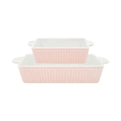 GreenGate Ofenform Alice pale pink eckig small 2er-Set Sale
