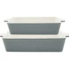 GreenGate Ofenform Alice Stone Grey Rechteckig 2er-Set Best