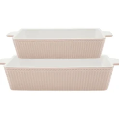 GreenGate Ofenform Alice Rechteckig Creamy Fudge 2er-Set New