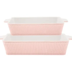 GreenGate Ofenform Alice Pale Pink Rechteckig 2er-Set Best