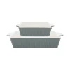 GreenGate Ofenform Alice stone grey eckig small 2er-Set Best