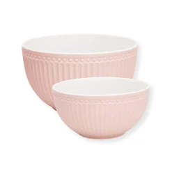 GreenGate Servierschüssel Alice Pale Pink 2er-Set New