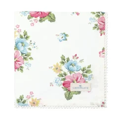 GreenGate Stoffserviette mit Spitze Josefina white New