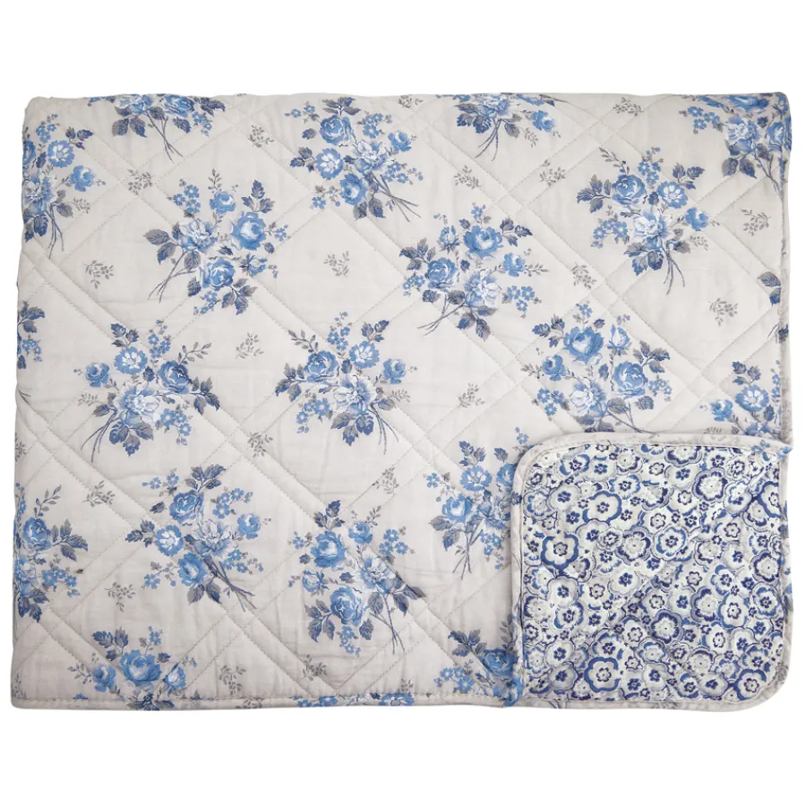GreenGate Tagesdecke Quilt Harmony pale grey 140x220cm Clearance