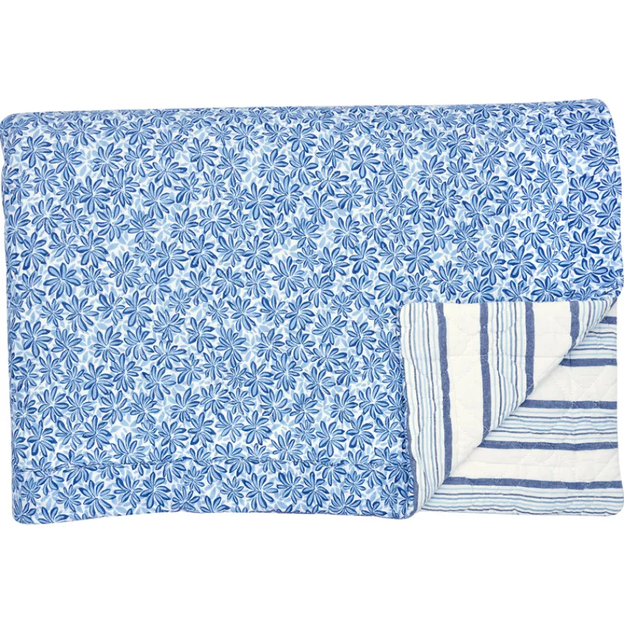 GreenGate Tagesdecke Quilt Linea blue 140x220cm Best