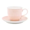 GreenGate Tasse mit Unterteller Alice Pale Pink Online