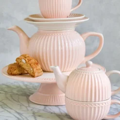 GreenGate Tasse mit Unterteller Alice Pale Pink Online