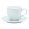 GreenGate Tasse mit Unterteller Alice Pale Blue Clearance