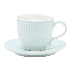 GreenGate Tasse mit Unterteller Alice Pale Blue Clearance