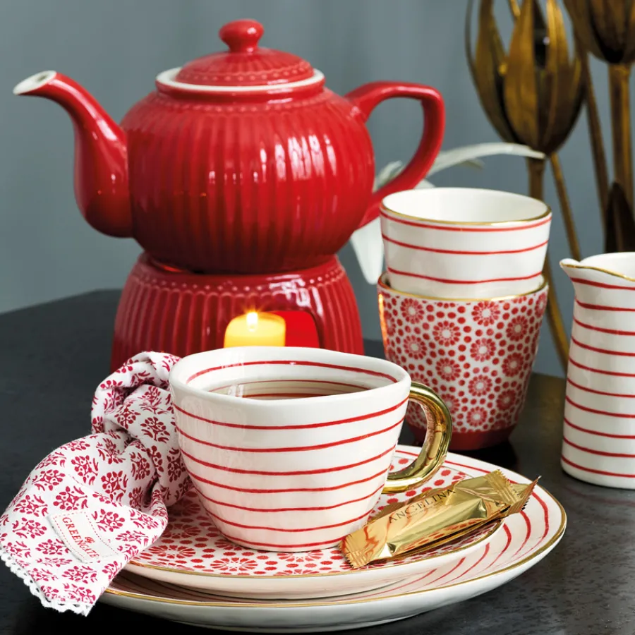GreenGate Teekanne Alice Red Clearance