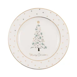GreenGate Teller Lucie xmas white 20,5 cm Fashion