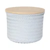Handed By Korb mit Deckel Wonder round high Flint Grey 16 x 21 cm Fashion