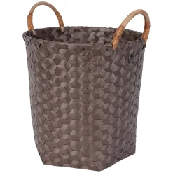Handed By Korb Rund Dimensional Taupe M mit Rattan-Griffen Clearance