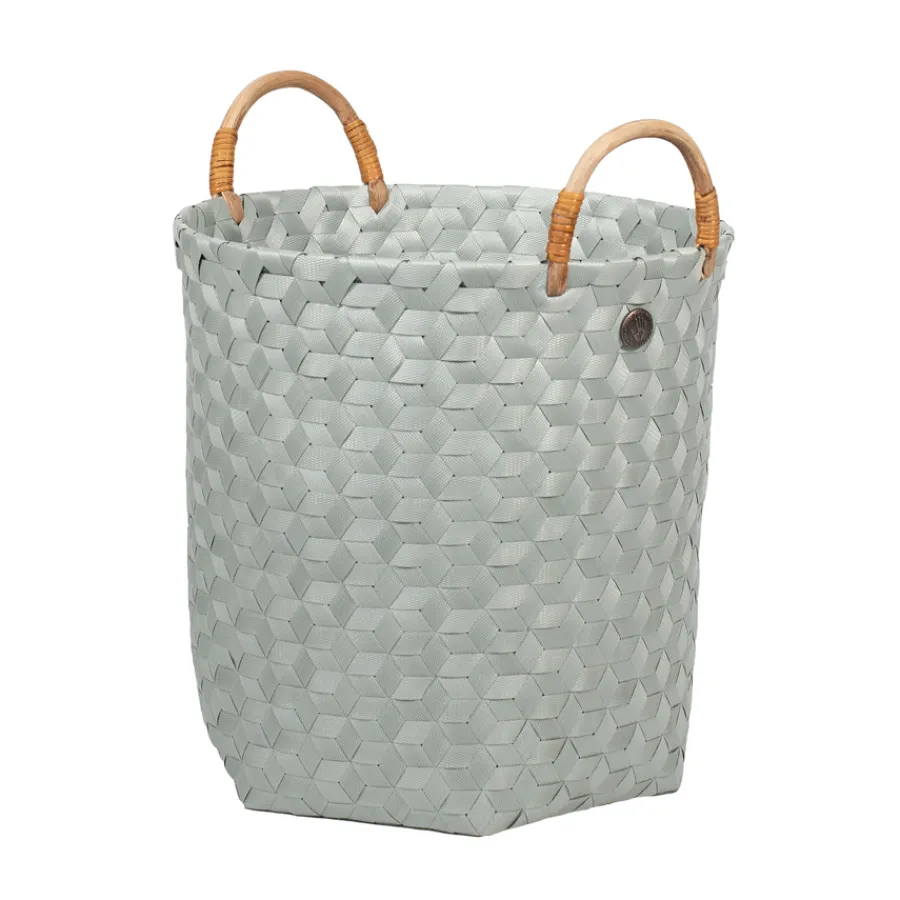 Handed By Korb Rund Dimensional mit Rattan Griffen Eucalyptus M Clearance