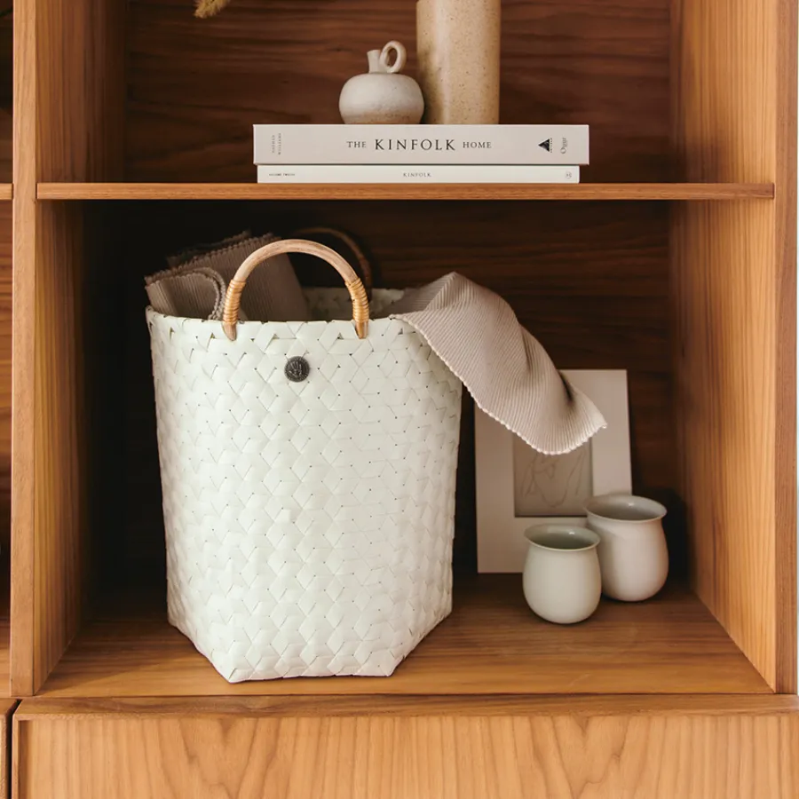 Handed By Korb Rund Dimensional mit Rattan Griffen Eucalyptus L Outlet