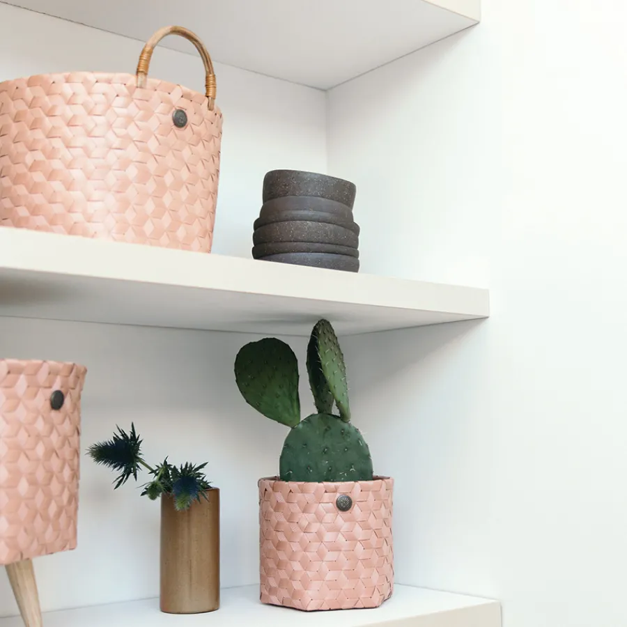 Handed By Korb Rund Dimensional mit Rattan Griffen Eucalyptus M Clearance