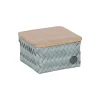 Handed By Korb Top Fit Tiny Square Eucalyptus Tiny mit Deckel Best