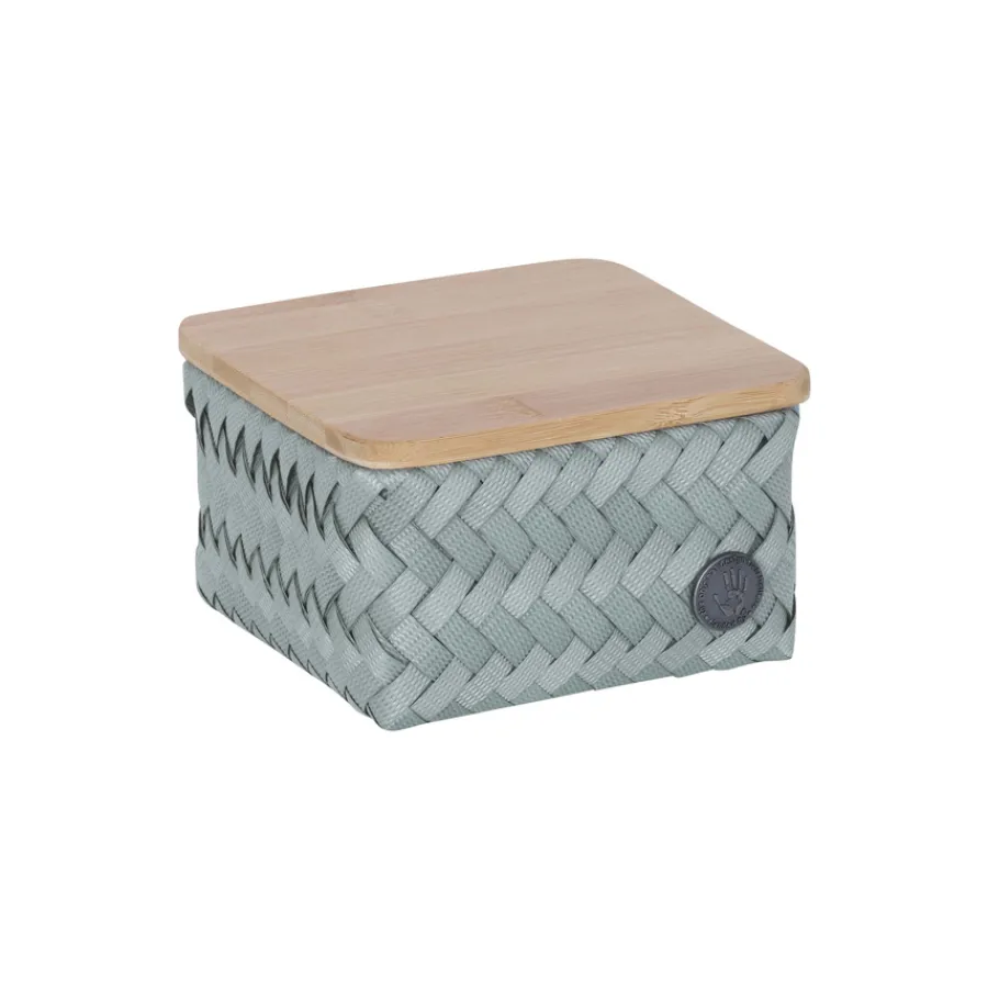 Handed By Korb Top Fit Tiny Square Eucalyptus Tiny mit Deckel Best