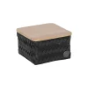 Handed By Korb Top Fit Tiny Square Black Tiny mit Deckel New
