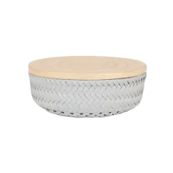 Handed By Korb Wonder mit Deckel Bambus Small Flint Grey Discount