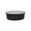 Handed By Korb Wonder Round mit Deckel Black M Clearance