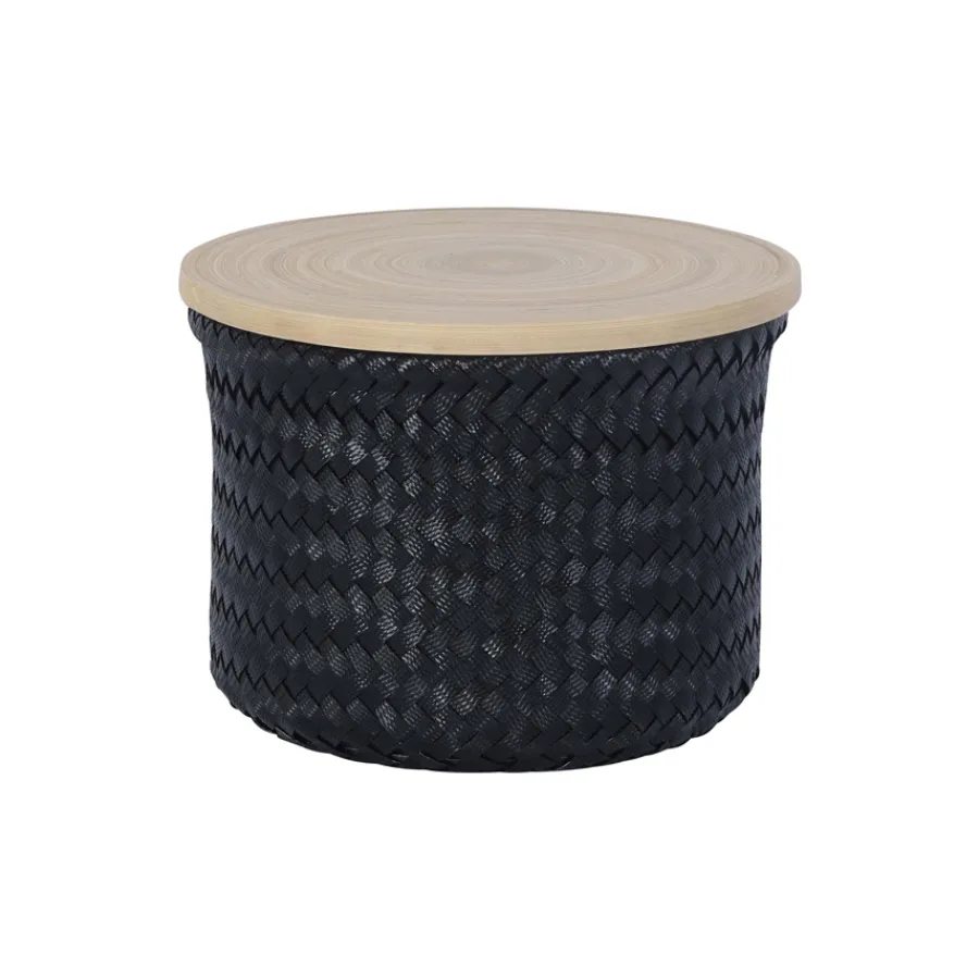Handed By Korb Wonder Round High mit Deckel Black XS Hot