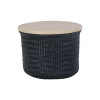 Handed By Korb Wonder Round High mit Deckel Black S Hot
