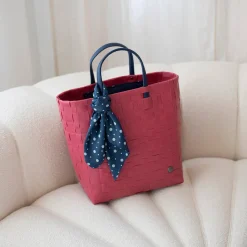 Handed By Shopper Bliss cherry red S Innentasche und Tuch Fashion