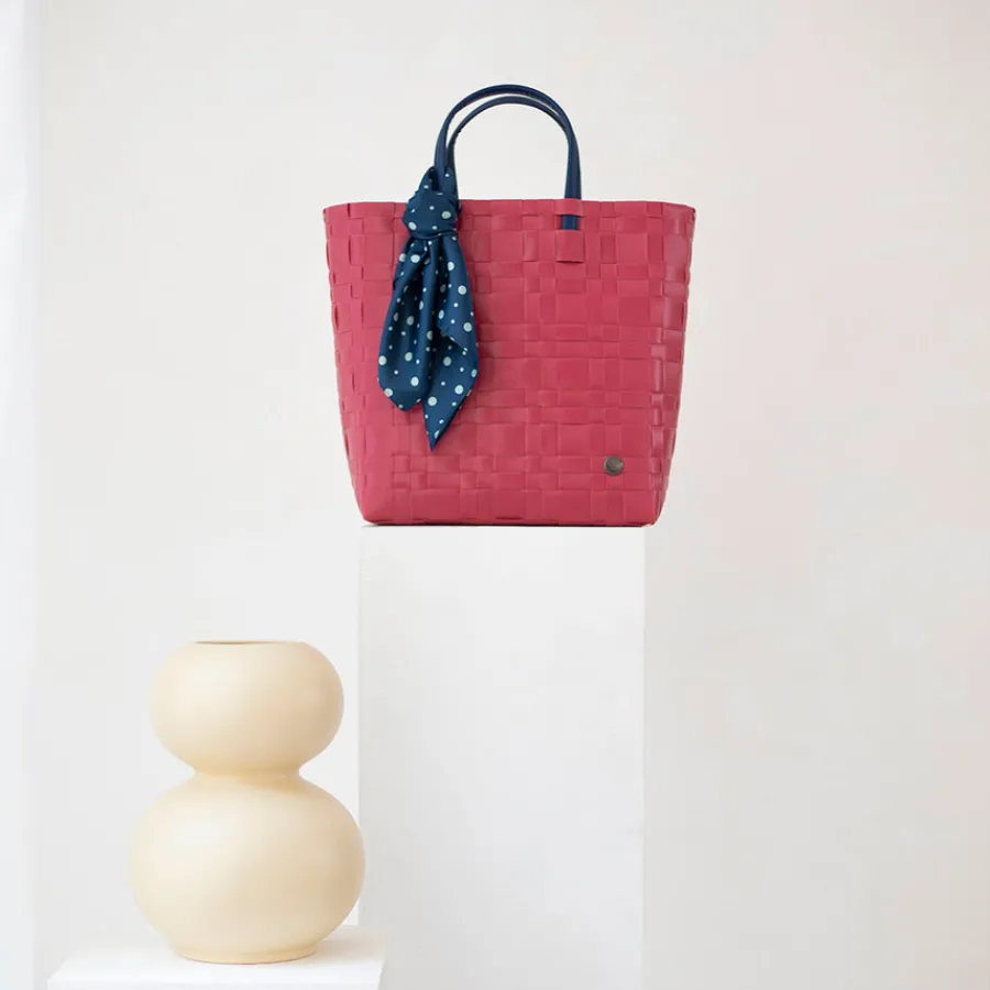 Handed By Shopper Bliss cherry red S Innentasche und Tuch Fashion