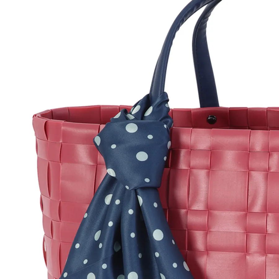 Handed By Shopper Bliss cherry red S Innentasche und Tuch Fashion