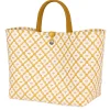 Handed By Shopper Motif White/Mustard New