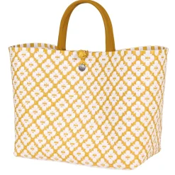 Handed By Shopper Motif White/Mustard New
