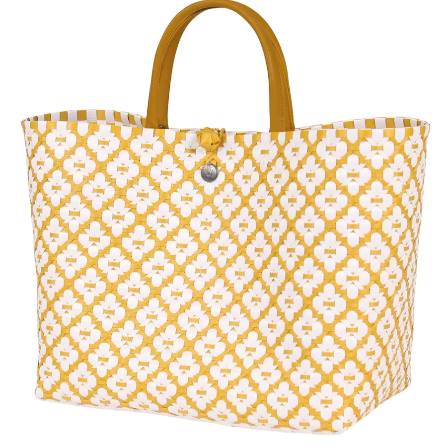 Handed By Shopper Motif White/Mustard New