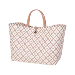 Handed By Tasche Motif Bag Copper Brush/White Clearance