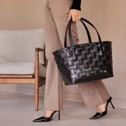 Handed By Tasche Shopper Color Match black S New