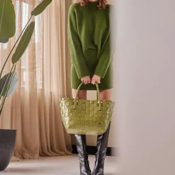 Handed By Tasche Shopper Paris pickle green Online